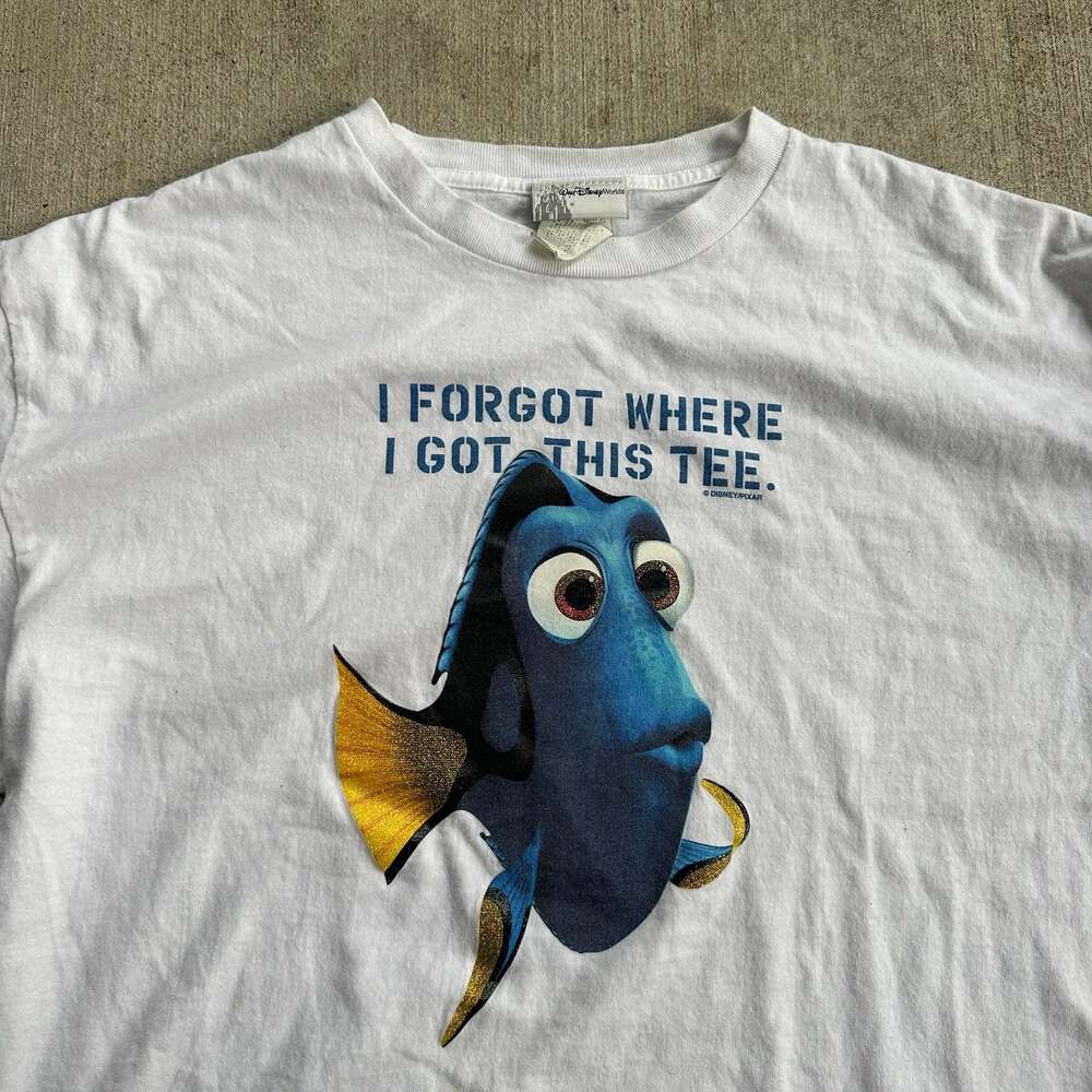 Vintage Disney Finding Nemo Dory I Forgot Where I Got This Tee Graphic T-Shirt